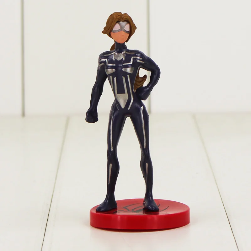 7 шт./лот 10 см Фигурки Человека паука Venom Spider Woman Gwen Stacy ПВХ модели игрушки|figure