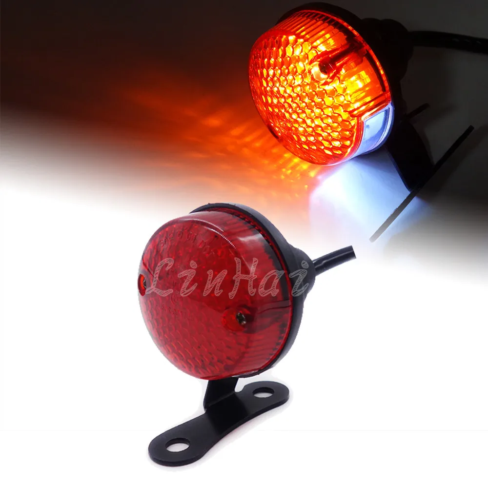 Buy 12V Motorcycle Bike Black LED Vintage Tail Brake