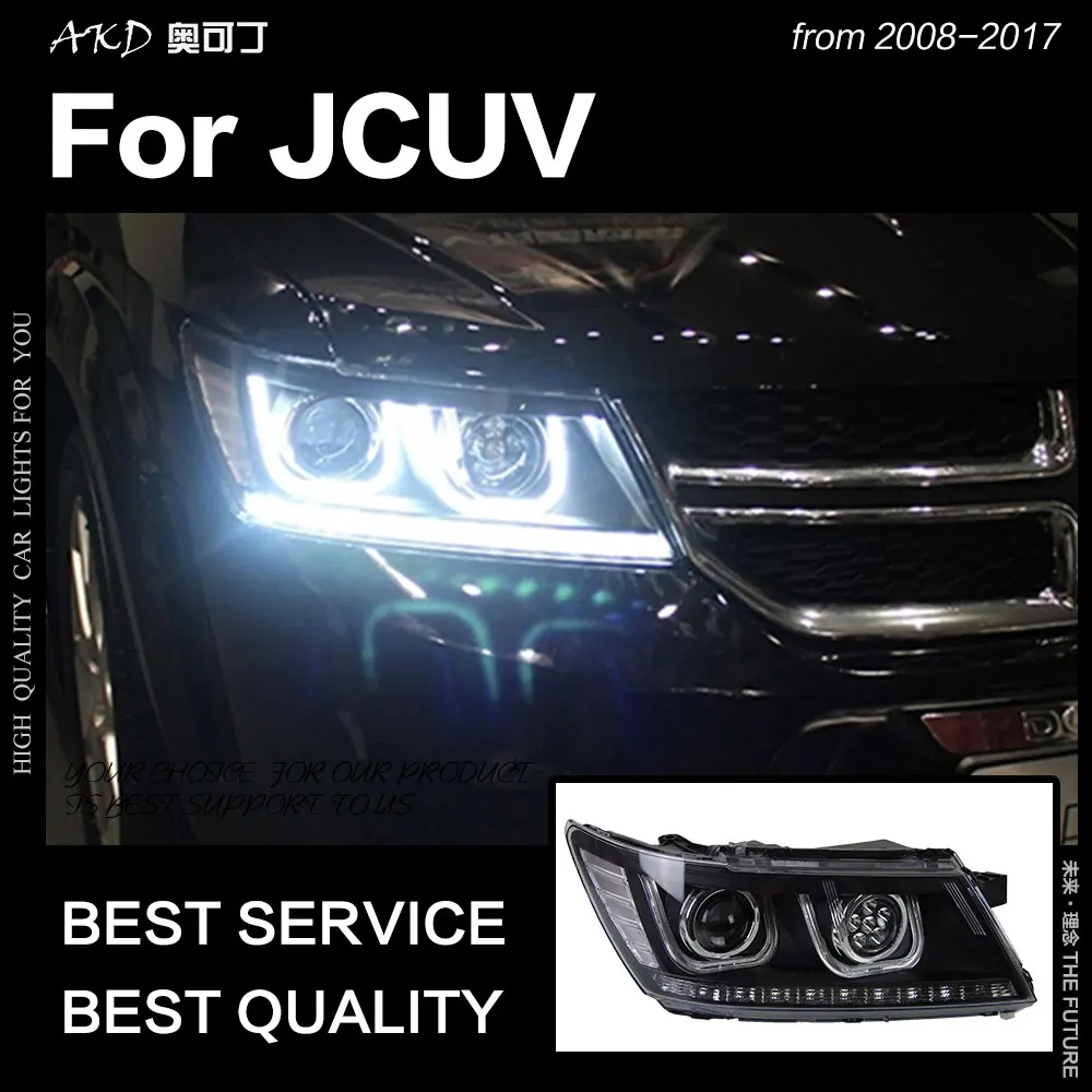 AKD автомобильный Стайлинг Для Dodge JCUV фары 2009- Journey фары светодиодный DRL Hid Freemont Angel Eye Bi Xenon луч аксессуары