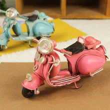 Античные миниатюрный мотоцикл Модель ретро мотобайк игрушки Симпатичные Дизайн подарок украшение дома m1007