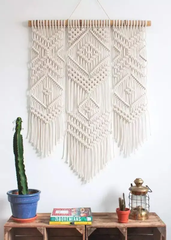 Macrame Wall Art Handmade Cotton Wall Hanging Tapestry Bohemiahanging
