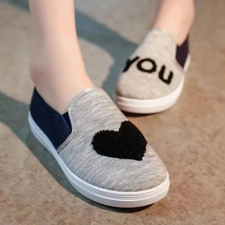 

2019 spring and summer new cloth shoes women breathable casual shoes large size students comfortable canvas single shoes