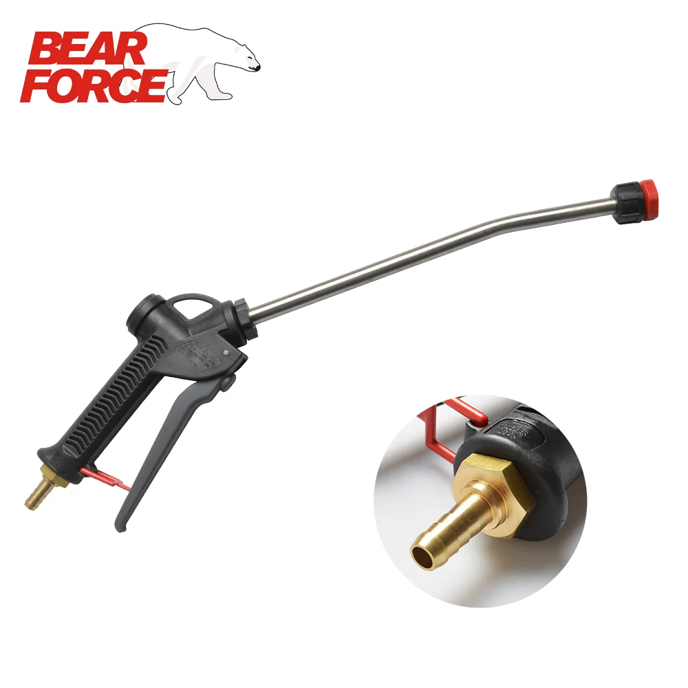 Spray Gun Lance Foam Lance with Stainless Steel Nozzle and barb fitting for Compressed Air Foam