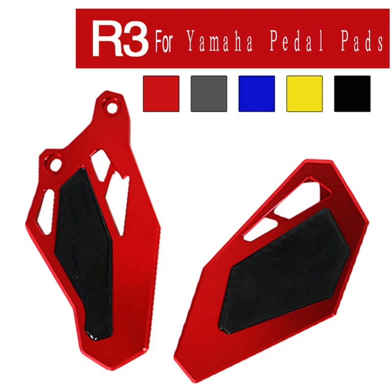 Alloy Motorcycle Foot Stand Brace Motocross Pedal Pads For YZF R3 YZF