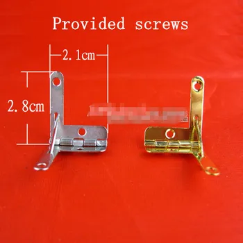 

100pcs 28*21MM Jin hinge Spring Hinge Hinged 7 small hinges word Hardware accessories Door Guard mounting screws