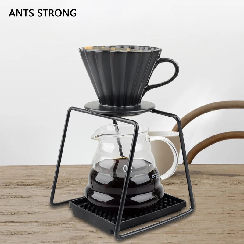 

ANTS STRONG drip coffee filter cup set /ceramic household V60 hand drip coffee percolators sets combination apparatus