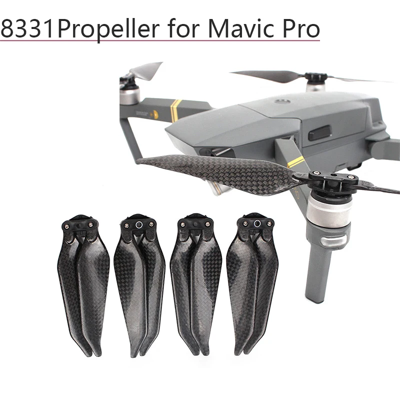 Пропеллеры из углеродного волокна 8331 складные малошумные для DJI Mavic Pro Платиновые аксессуары реквизит лезвия Запчасти для дрона квадрокоптера