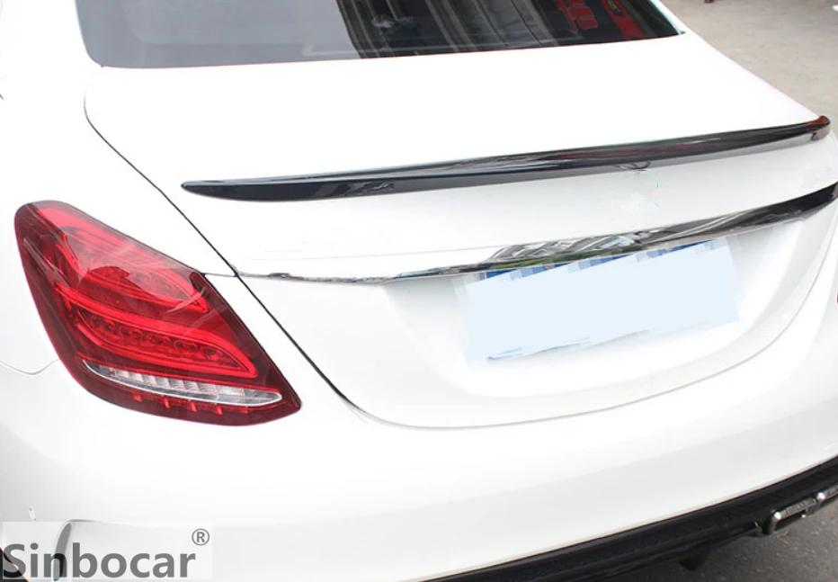 Задний спойлер для Mercedes W205 задний 4 дверного седана C180L C200L C300L 2015 2018|Спойлеры и
