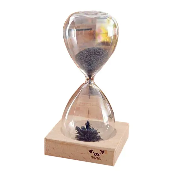 magnetic timer sand hourglass desktop home decoration iron fillings