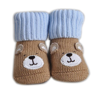 Хлопок Детские носки Новорожденные носки мультфильм Печатные Cute Bear Pattern Теплые мягкие Детские носки 0-6 месяцев Аксессуары для младенцев - Цвет: S00402