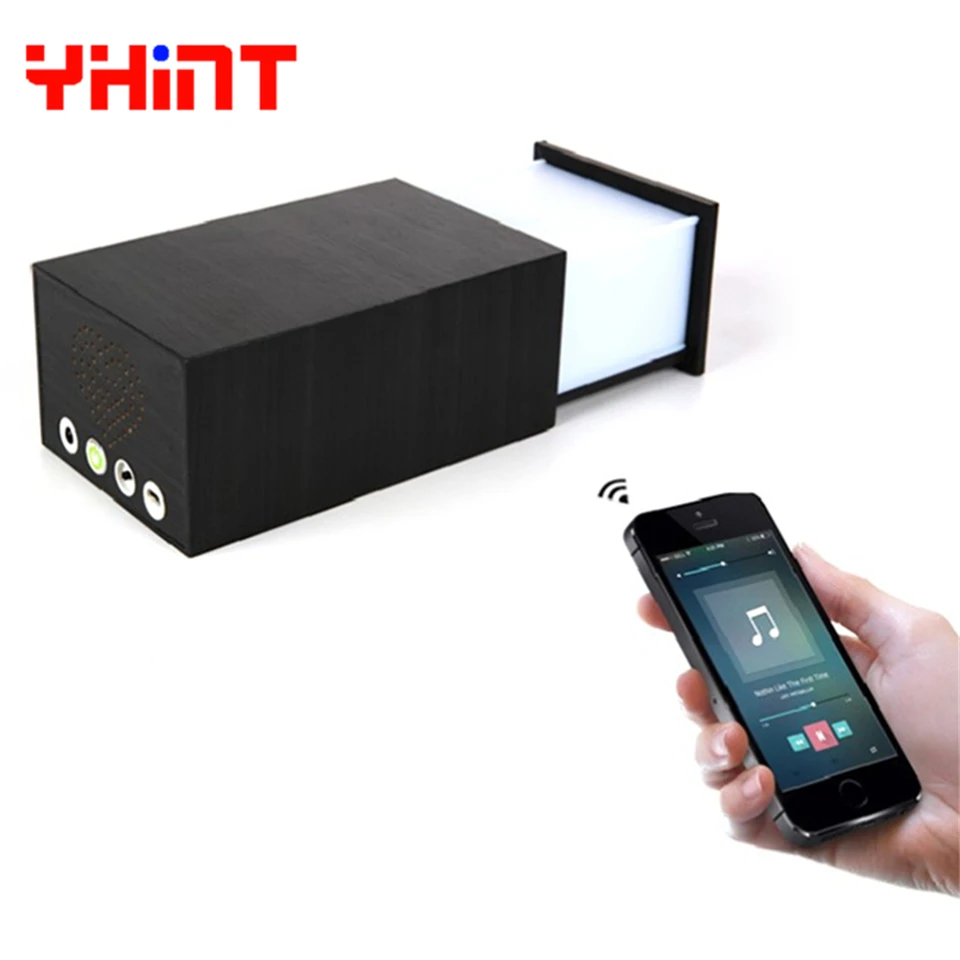 Регулируемый bluetooth портативный динамик led sound box ночник настольная лампа для