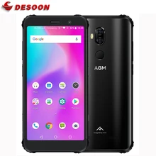 AGM-teléfono inteligente X3 resistente al agua IP68, Smartphone de 5,99 pulgadas, 4100mAh, SDM845, huella dactilar, 6GB + 64GB, altavoz de caja Dual, NFC