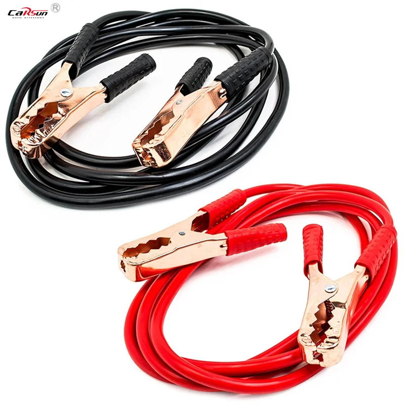 

Black Red 2M 500AMP Brand New Jump Start Leads Emergency Cable Line Cable Clip Power Charging Copper Wire Auto Battery Line