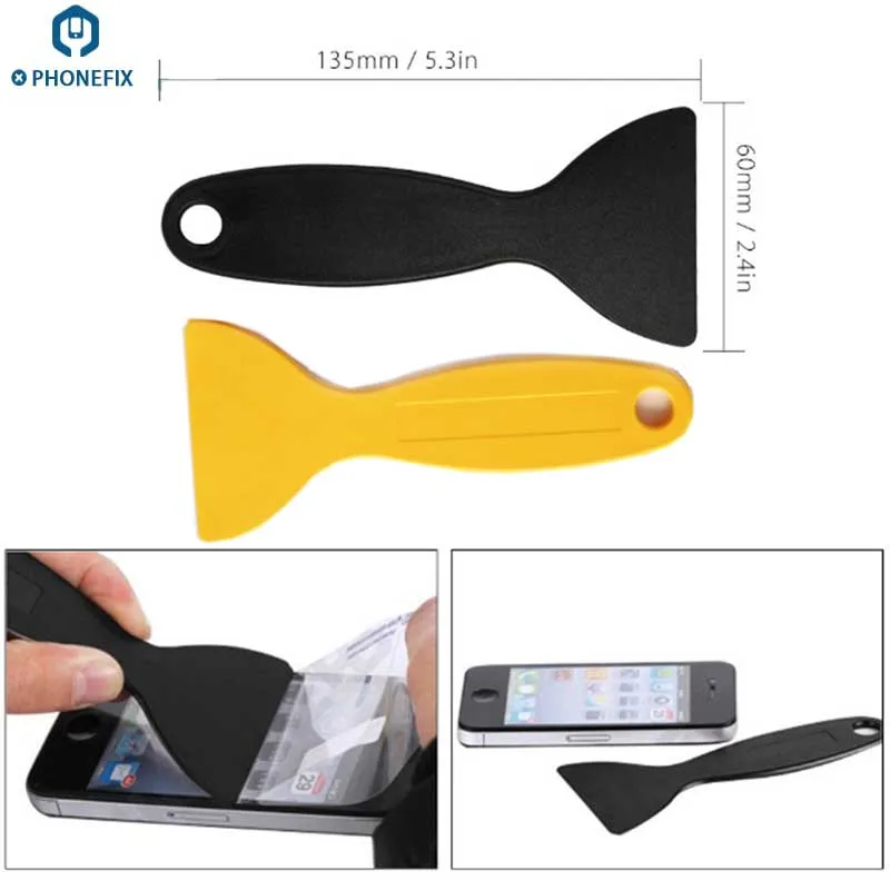 

PHONEFIX Plastic Scraper Shovel Phone Screen Bubble Remover Phone Protective Film Assembly Pasting Tool To Squeeze Out Bubbles