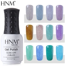HNM 8 мл Лак для ногтей из искусственного меха Полуперманентная штамповочная краска Гель-лак замачиваемый Гибридный лак лаковый 21 цвет