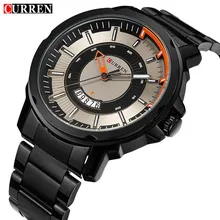 CURREN D’affaires Hommes Montres Top Marque De Luxe Date Automatique En Acier Inoxydable Montre Militaire Sport Montre-Bracelet Relogio Masculino