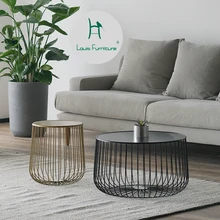 Луи мода мебель для гостиной журнальные столы скандинавский чай металлический промышленный Стиль Маленькая Бытовая дизайнерская тыквенный чайный столик