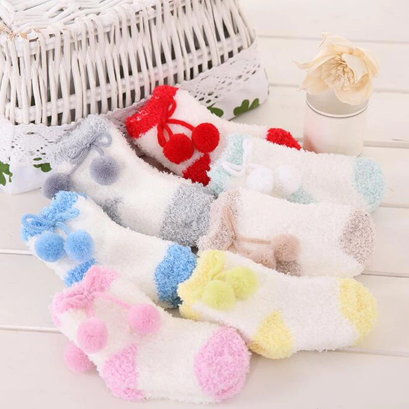 Winter Baby Socks Newborn Christmas Socks Baby Winter Thick Warm Infant