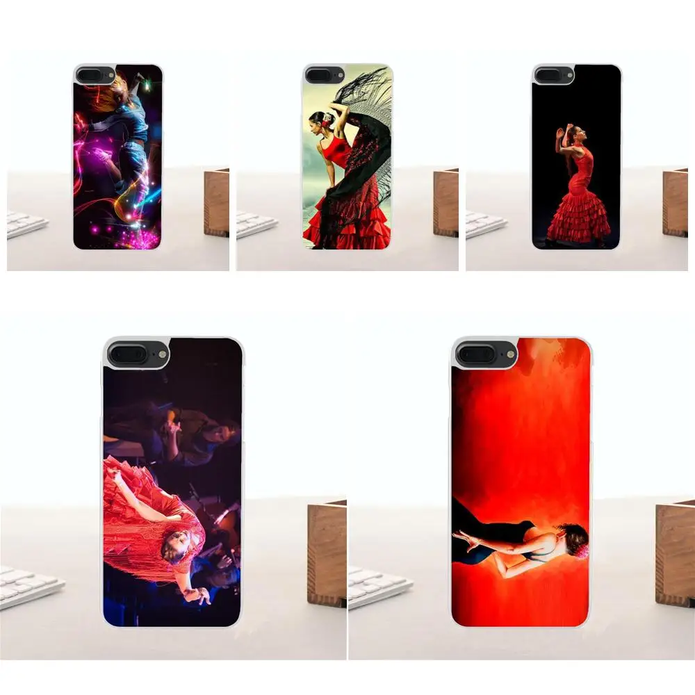 Танцевальный чехол для фламенко Apple iPhone 4 4S 5 5C SE 6 6S 7 8 Plus X аксессуары из ТПУ |