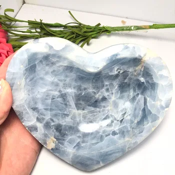 

Pure natural lapis lazuli carved heart type ashtray