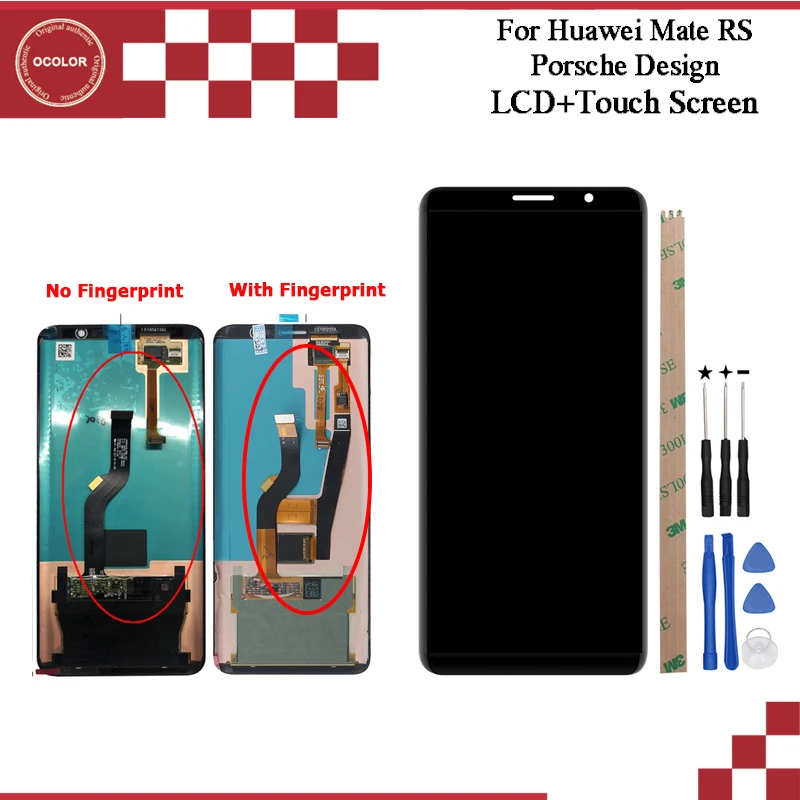 

ocolor For Huawei Mate RS Porsche Design LCD Display Touch Screen +Tools For Huawei Mate RS Porsche Design NEO-AL00 LCD Screen