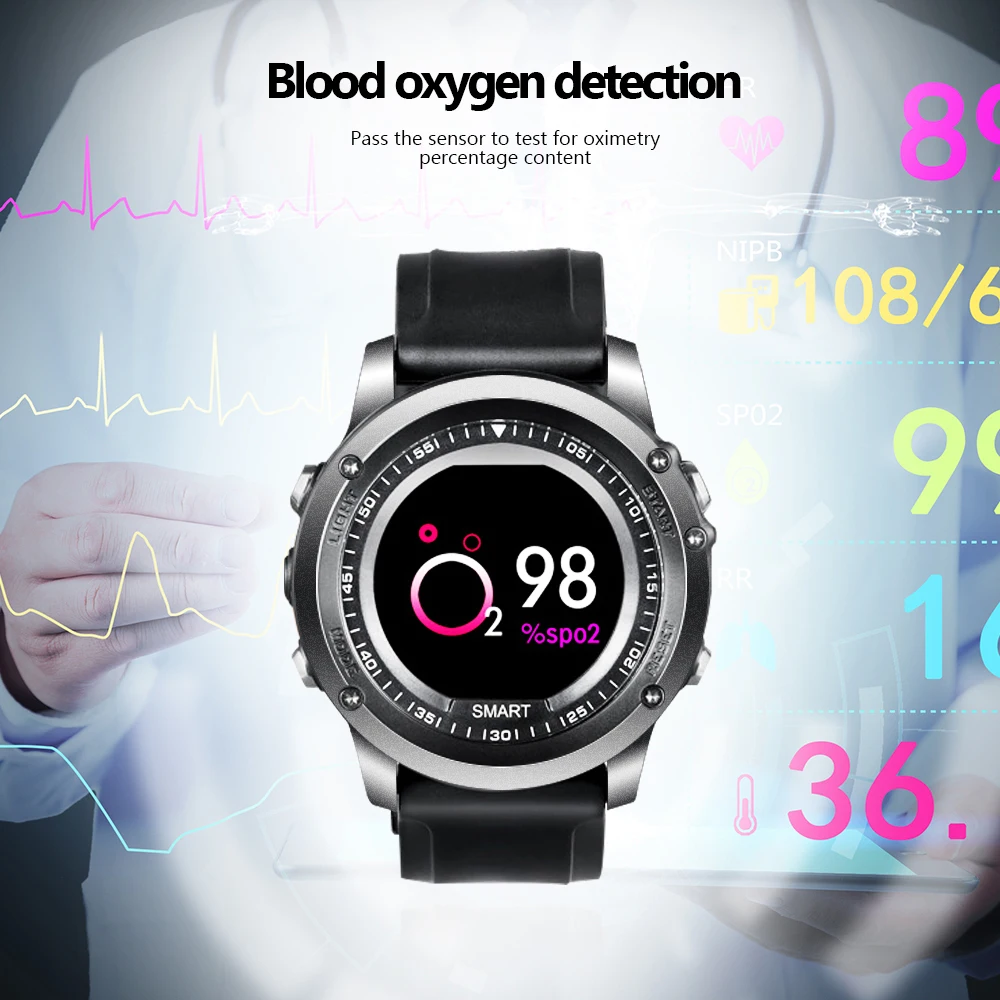 Fentorn T2 Smart Watch IP68 Waterproof Heart Rate Blood Pressure oxygen monitor Outdoor Sport Bluetooth Smartwatch Pedometer Fentorn T2 Smart Watch IP68 Waterproof Heart Rate Blood Pressure oxygen monitor Outdoor Sport Bluetooth Smartwatch Pedometer