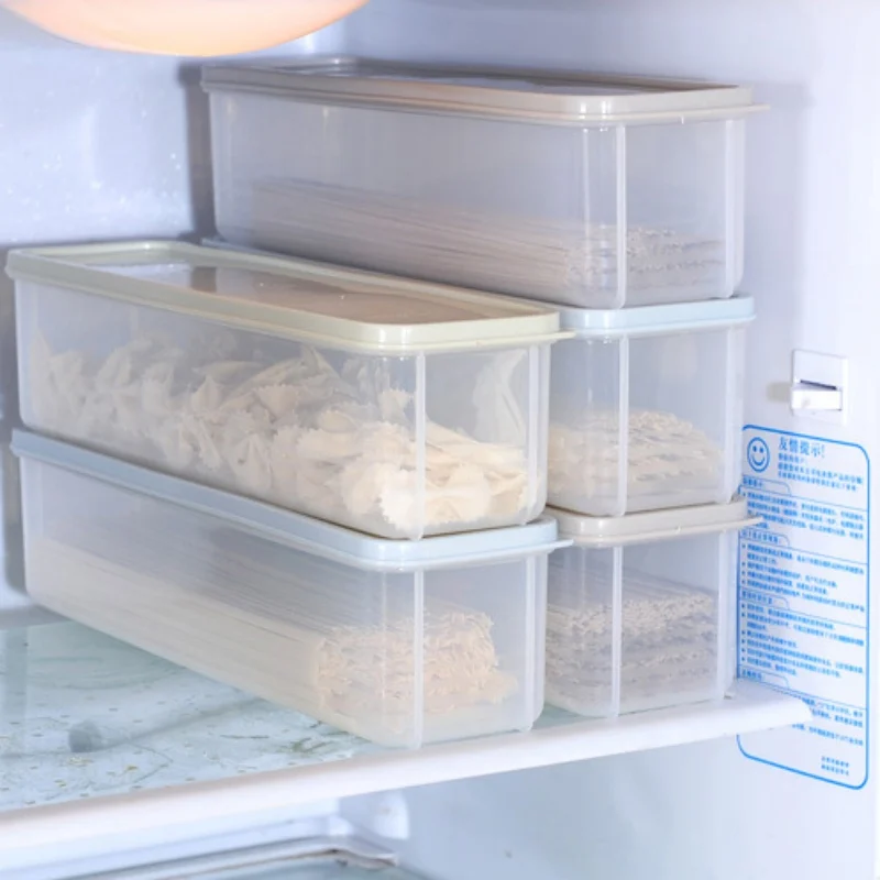

Large Capacity Airtight Rectangular Pasta Box Noodles Container Kitchen Food Storage Fresh-keeping Case