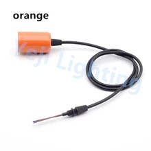 Дизайн orange E27 Edison ретро Красочный держатель лампы с кабелем провода и сцепление потолочный розовая Люстра для осветительных приборов