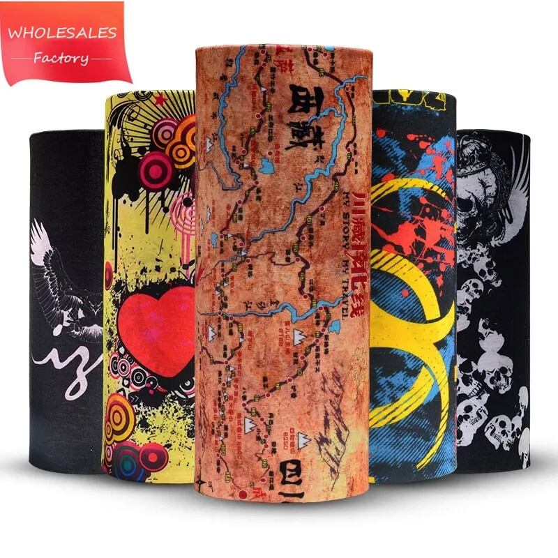 

New Design Outdoor Sport Scarves Camping & Hiking Cycling Bicycle Head Scarf Magic Headband Face Mask Snood Anti-UV