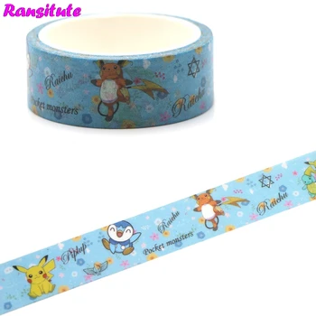 

Ransitute R456 Cartoon Elf Color Washi Paper Tape Manual DIY Decorative Paper Tape Color Tape Book Hand Sticker