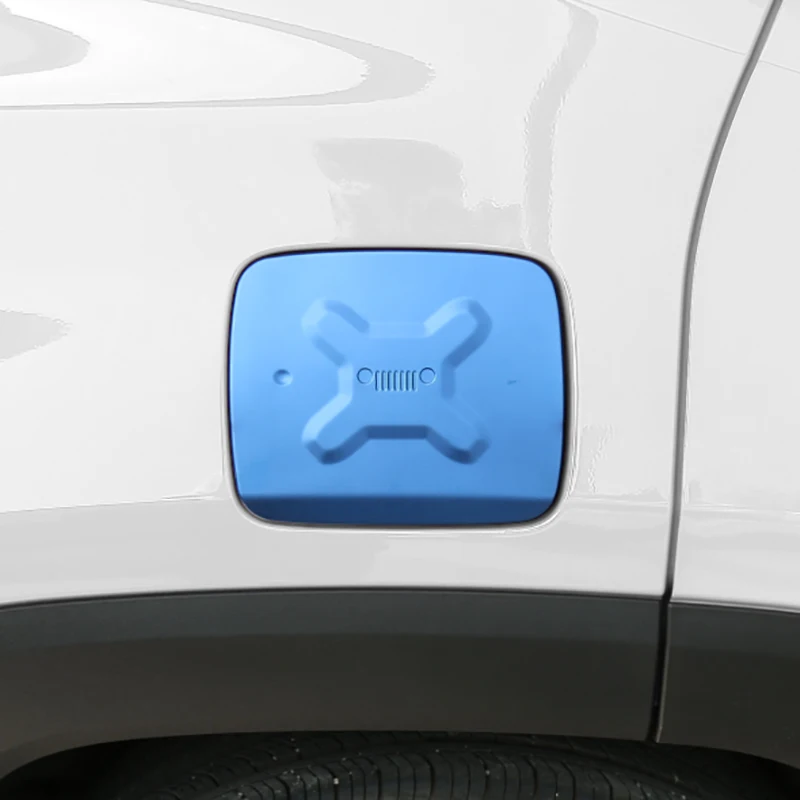 1 шт. алюминиевый сплав синий газовый топливный бак крышка Наполнитель двери планки для Jeep Renegade