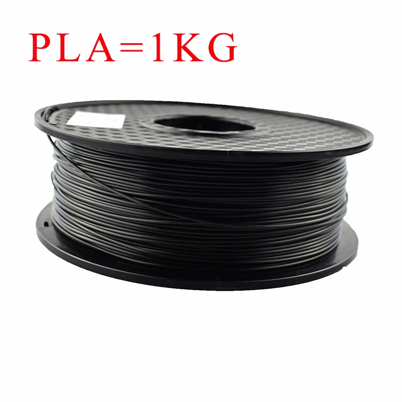 Weiyu,, 3D печатная нить PETG/ABS/PLA, 3D нить PETG, материал 1,75 мм, 1 кг, 3D нить PETG с высокой прочностью - Цвет: Black PLA