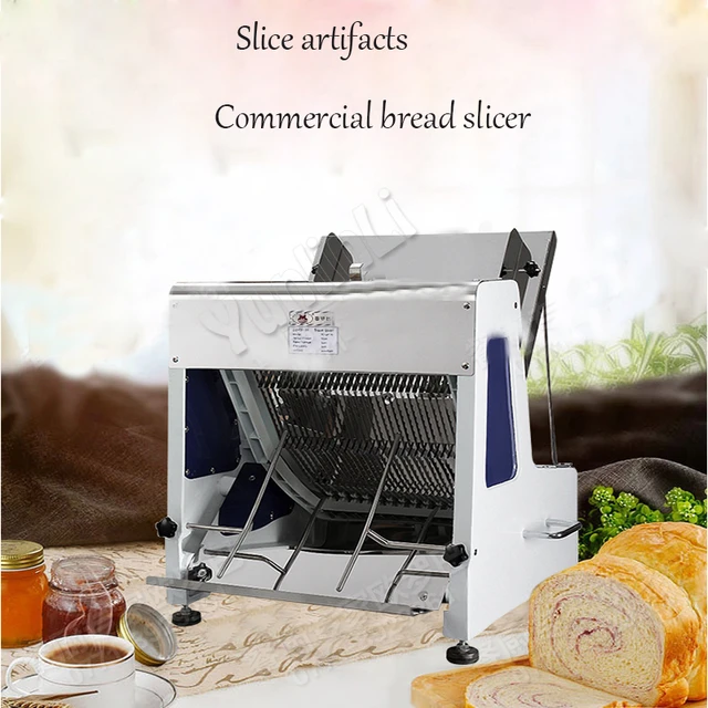 Balery Equipment 12mm 220V Stainless Steel Commercial Automatic Electric  Bread Slicer 31 PCS - China Bread Slicer, Toast Cutter