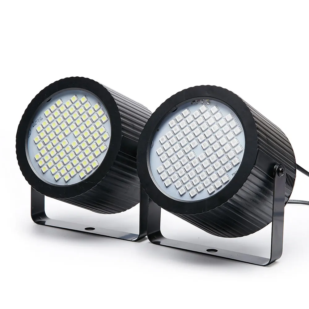 Upgrade White/RGB Vioce Control 88 LED Strobe Disco DJ Party Light mini