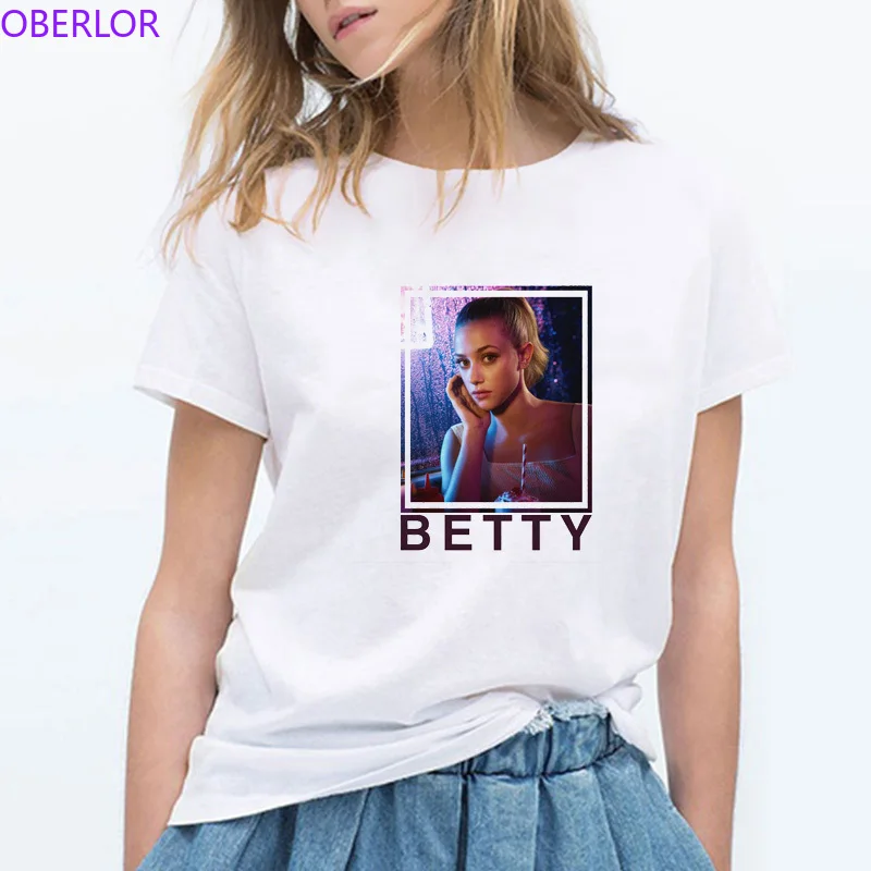

Women's Riverdale BETTY Design Cool Printing Casual Short Sleeve Tops Tees Cotton Soft Harajuku Kawaii Tshirt Plus Size Women
