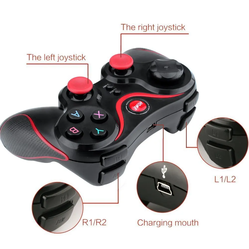 YOTEEN T3 Bluetooth Беспроводной игровой контроллер геймпад джойстик для смартфонов/Планшеты/ТВ s/планшет с ТВ коробки Bluetooth геймпад