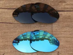 Черный, серый и голубой лед 2 пары ПОЛЯРИЗОВАННЫЕ замены Оптические стёкла для Уорден Солнцезащитные очки для женщин Рамки 100% UVA и UVB Защита