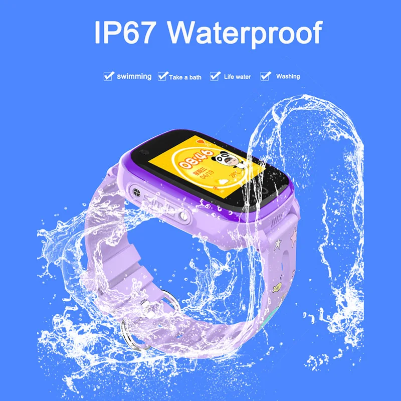  4G GPS+LBS+Wifi Positioning Tracker Call Remote Monitoring Video Chat Camera Phone Watch Smartwatch