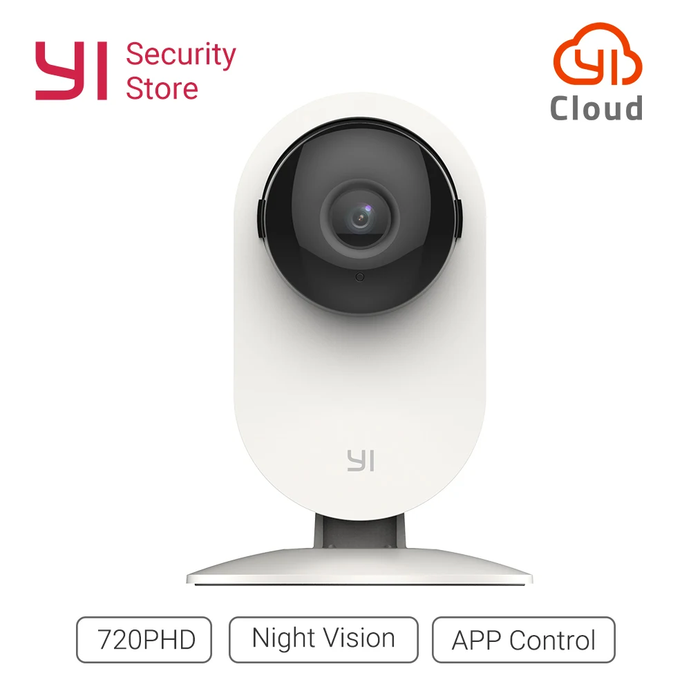 

YI 720P Home Camera HD Security Cam Night Vision Video Monitor IP Wireless Network Surveillance Alert Motion Detection Global