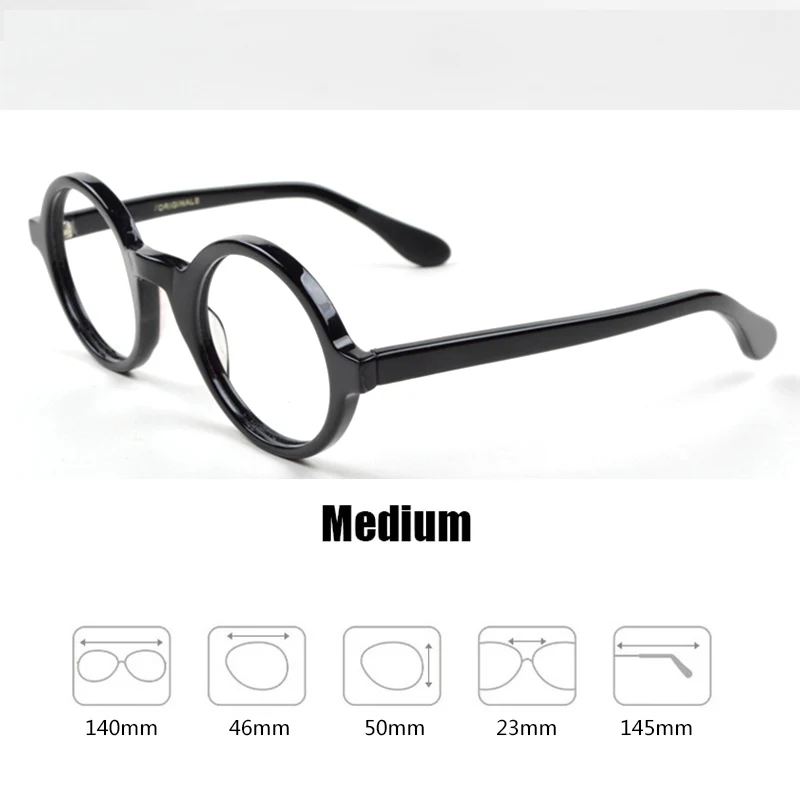Price Johnny Depp Eyeglasses Men Women Optical Glasses Frames Brand Design Computer Round Goggles male Acetate Vintage Z314 2