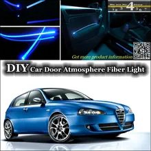 Для Alfa Romeo 147/GTA AR внутренний окружающий свет тюнинг атмосферное волоконно-оптическое освещение внутри дверной панели освещения