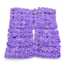 144pcs Bear Rose Decoration Artificial Foam Rose Flowers Teddy Flower Wedding Party Decorations Scrapbooking Craft DIY Supplies