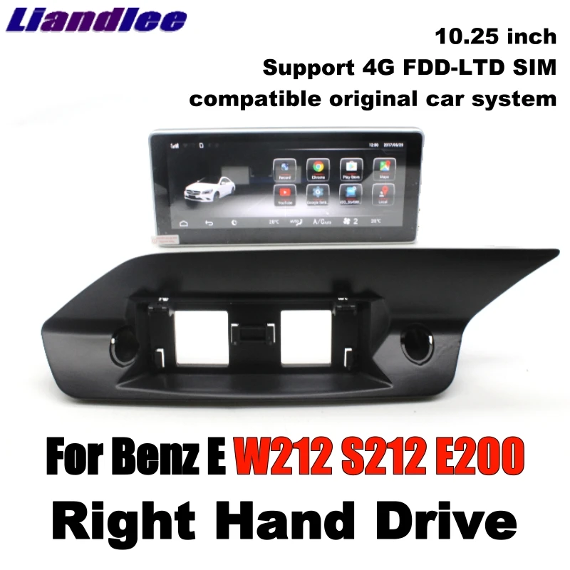 Liandlee For Mercedes Benz MB E W212 S212 E200 E230 2009~2016 Right Hand Drive Car Multimedia Player NAVI  Stereo GPS Navigation 7