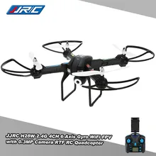 JJRC H28W RC Simulators WiFi FPV Real-time Transmission 0.3MP CAM 2.4G 4 Channel 6 Axis Gyro Quadcopter RTF Drones
