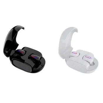 

Worallymy Mini Bluetooth 5.0 Earphone Wireless In-ear Sport Business Touch Control Headset IPX5 Waterproof Earbuds