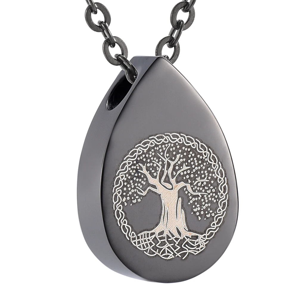 Silver/Gold/Rose gold Ash Keepsake Urn Pendant Necklace