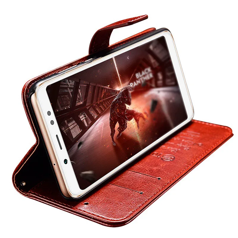 TOMKAS Wallet Leather Cases For Xiaomi 6X Case PU Retro Commerce Case With Card Pocket For Xiaomi A2 Back Cover Coque