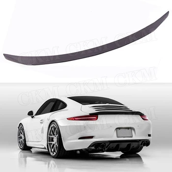 

Carbon Fiber Rear Spoiler Boot Lip wing Fit For Porsche Carrera 911 991 2012 2013 2014 2015 VRS 911 V-RT Style FRP