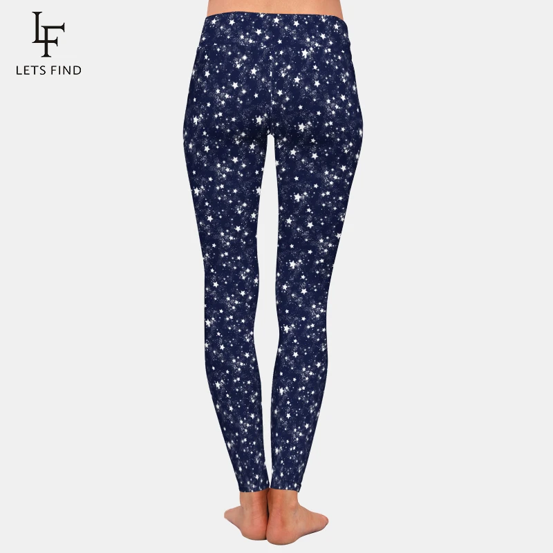 LETSFIND New 3D Print Galaxy Leggings Gothic Fashion Sexy Women Pants High Waist Elastic Plus Size Women Leggings fleece lined leggings
