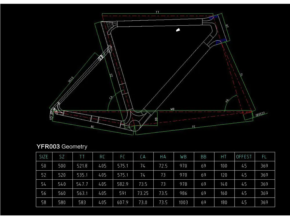 Купить Рама Airwolf Ultra Light Road bike frame T1100 Full Carbon Road